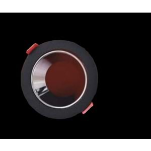 ARTI LED ART-1003 SİYAH+KROM YUVARLAK ALUMINYUM KASA ÇERÇEVE