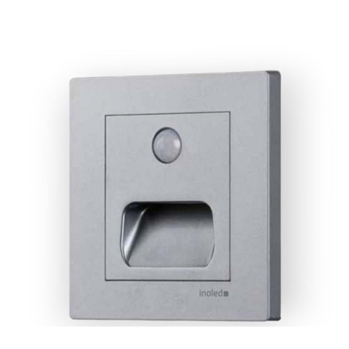 INOLED 6102-01 1W 6500K SENSÖRLÜ GRİ KARE KORİDOR ARMATÜR
