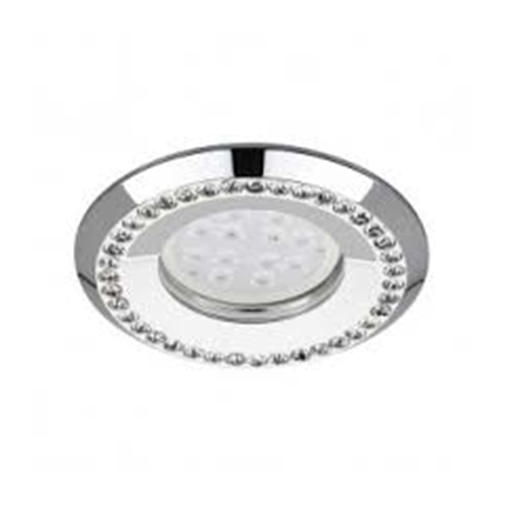 JUPİTER JH692 TAŞLI SABİT SPOT KROM SIVA ALTI ( AMPUL DAHİL DEĞİLDİR)