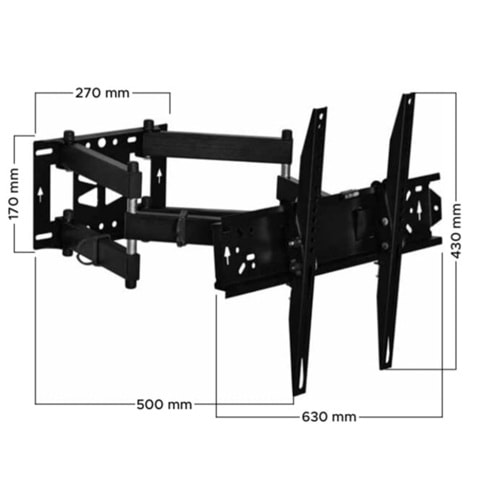 VT 752 HC PRO 39''-65'' LCD/LED TV HAREKETLİ ASKI APARATI